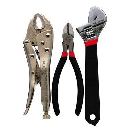 Roadpro 3-Piece Pliers and Wrench Set 17D0021